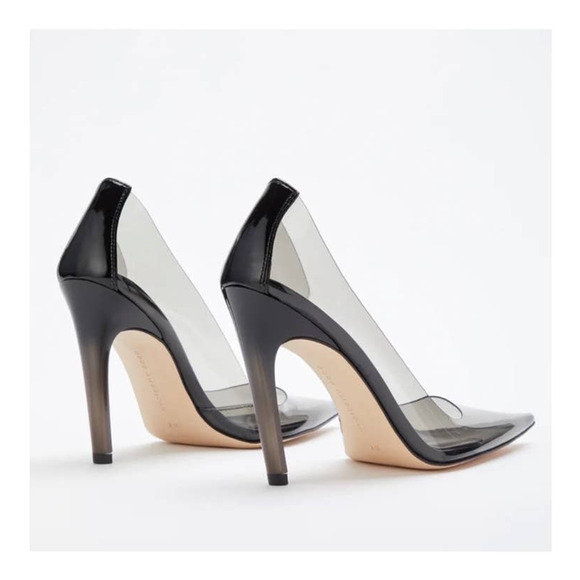 Good American Cinderella Pumps Light Smoke Size 9.5 GA275PB-E - Picture 7 of 10